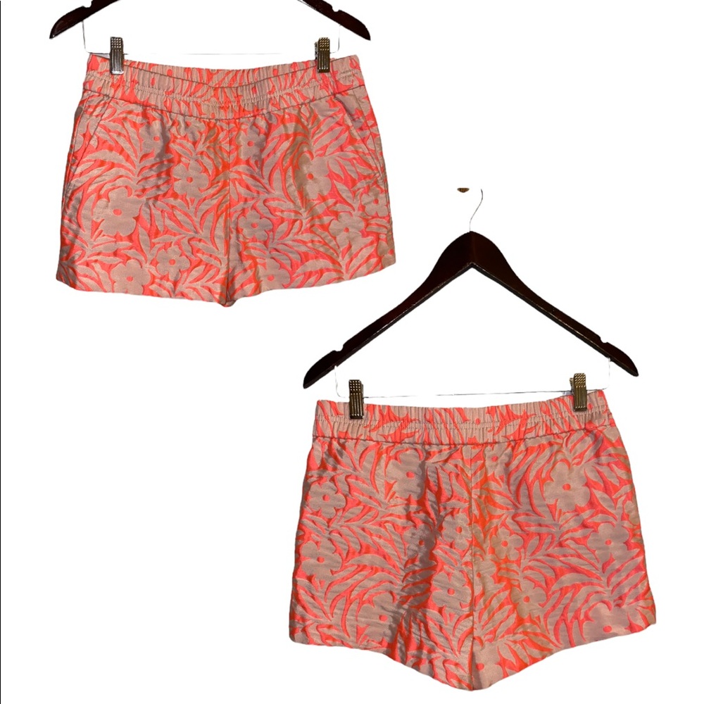 J. Crew Floral Print Elastic Waist Shorts